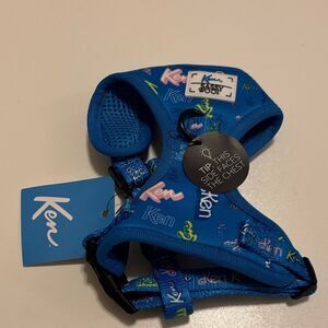 ✨NWT✨Sassy Woof Ken Mattel Blue Small Dog Harness Size XXS